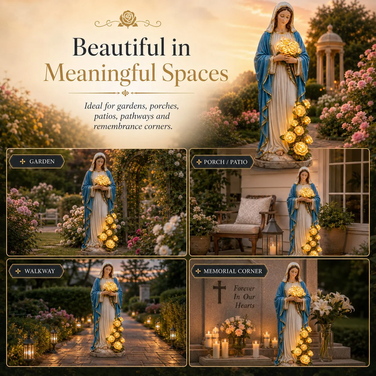 💗Virgin Mary Garden Light - Image 7