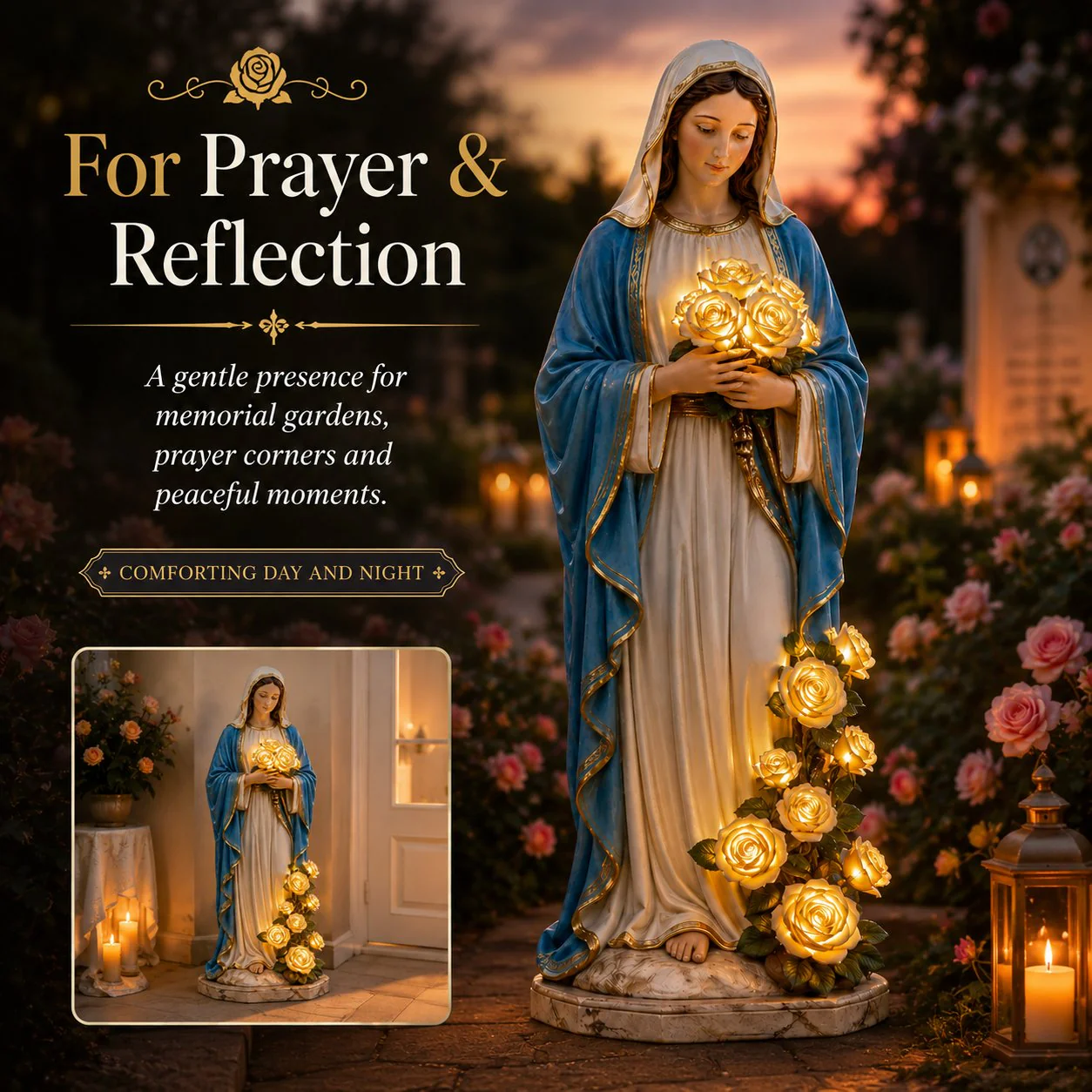 💗Virgin Mary Garden Light - Image 8
