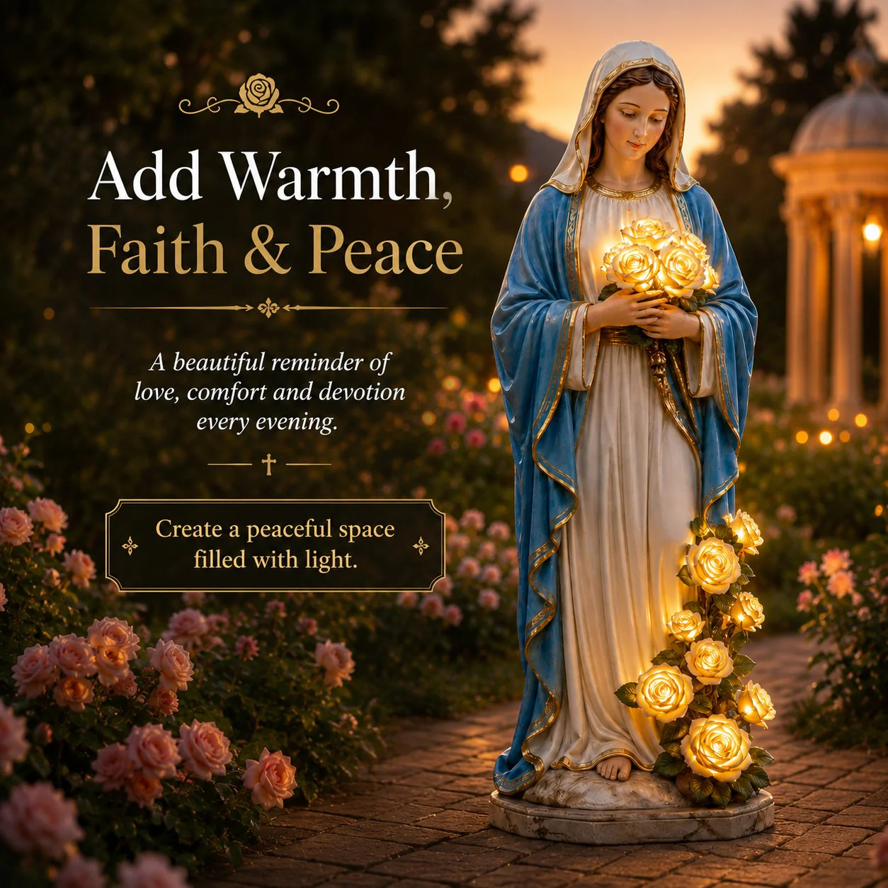 💗Virgin Mary Garden Light - Image 9