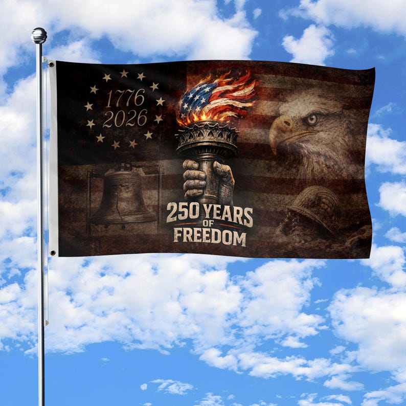 🦅🇺🇸 "We The People" 250th Anniversary Vintage American Flag (1776-2026) - Image 3