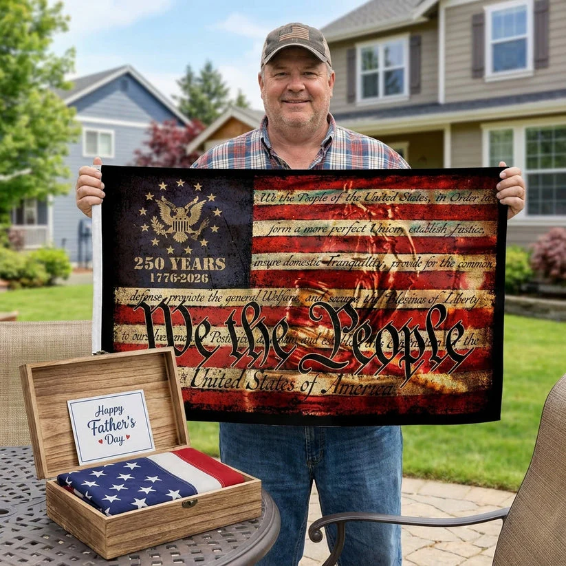 🦅🇺🇸 "We The People" 250th Anniversary Vintage American Flag (1776-2026) - Image 5