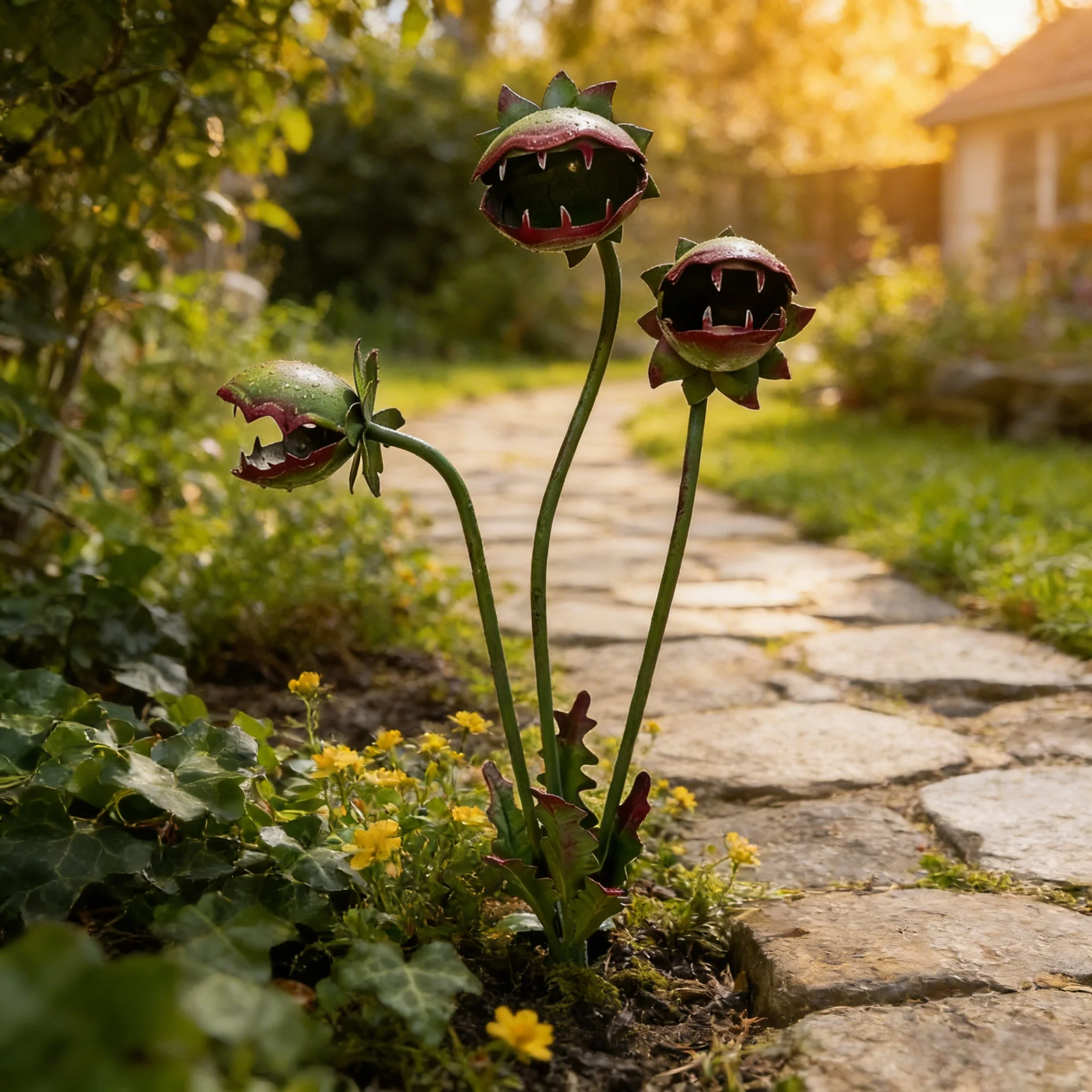 🪴🪴Whimsical Metal Carnivorous Plant Garden Stake - Image 15