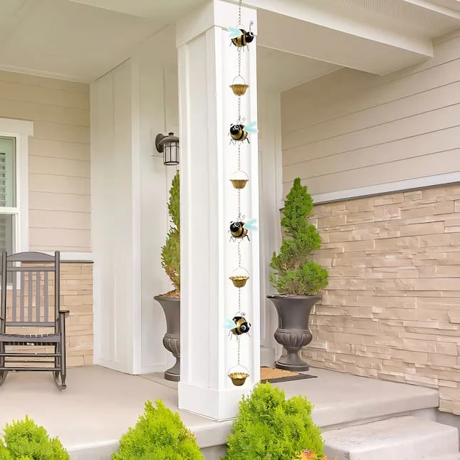 🐝Whimsical Bee Rain Chain — Transforming Rainy Days into a Garden Spectacle - Image 11