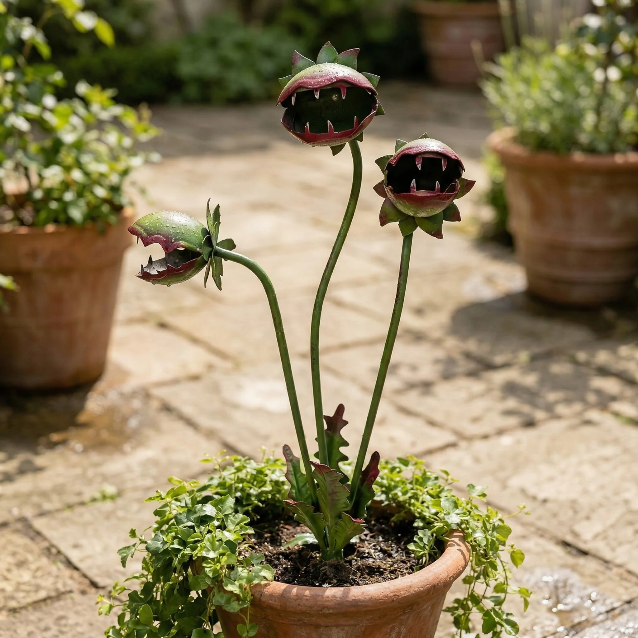 🪴Whimsical Metal Carnivorous Plant Garden Stake - Image 11