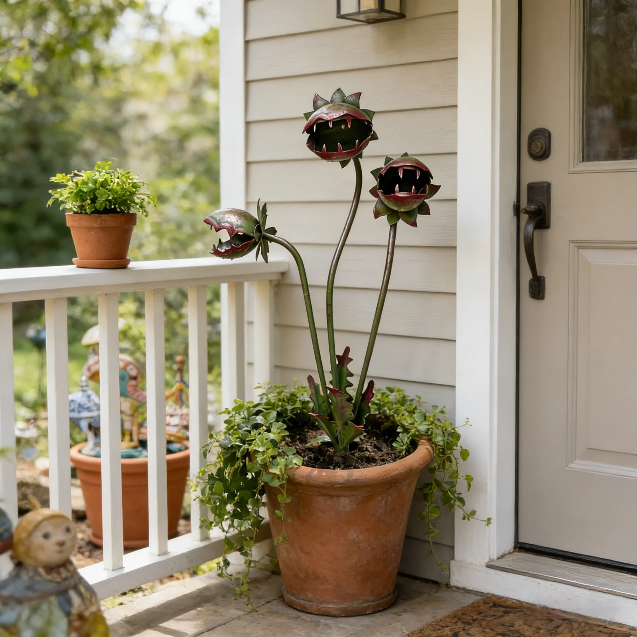 🪴Whimsical Metal Carnivorous Plant Garden Stake - Image 2