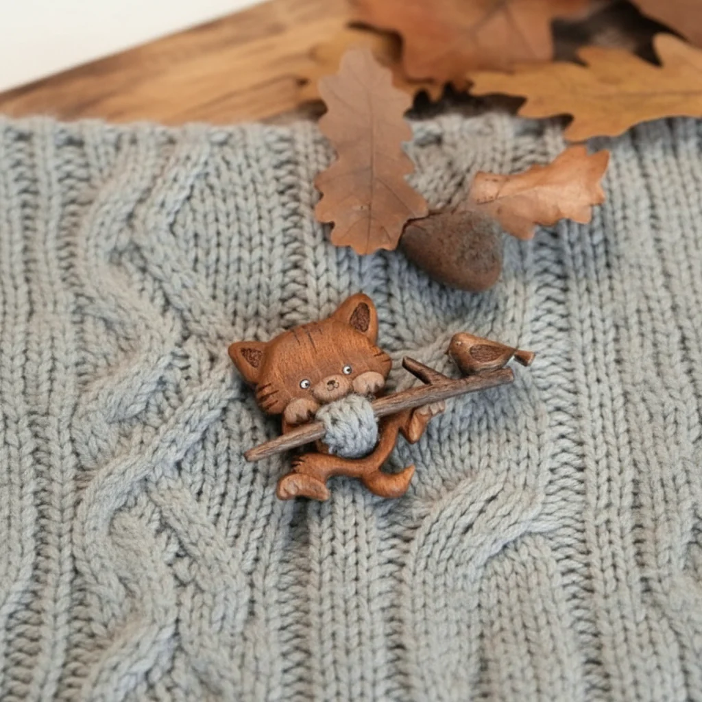 🔥LAST DAY 50% OFF - 🦊Wooden Animal Brooches - Image 2