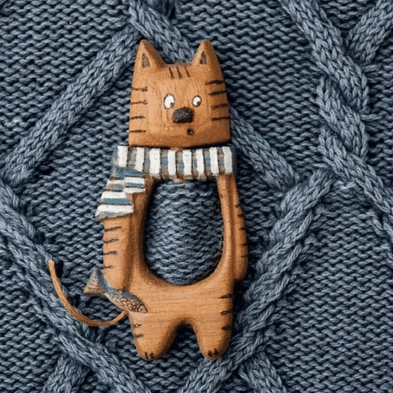 🔥LAST DAY 50% OFF - 🦊Wooden Animal Brooches - Image 3