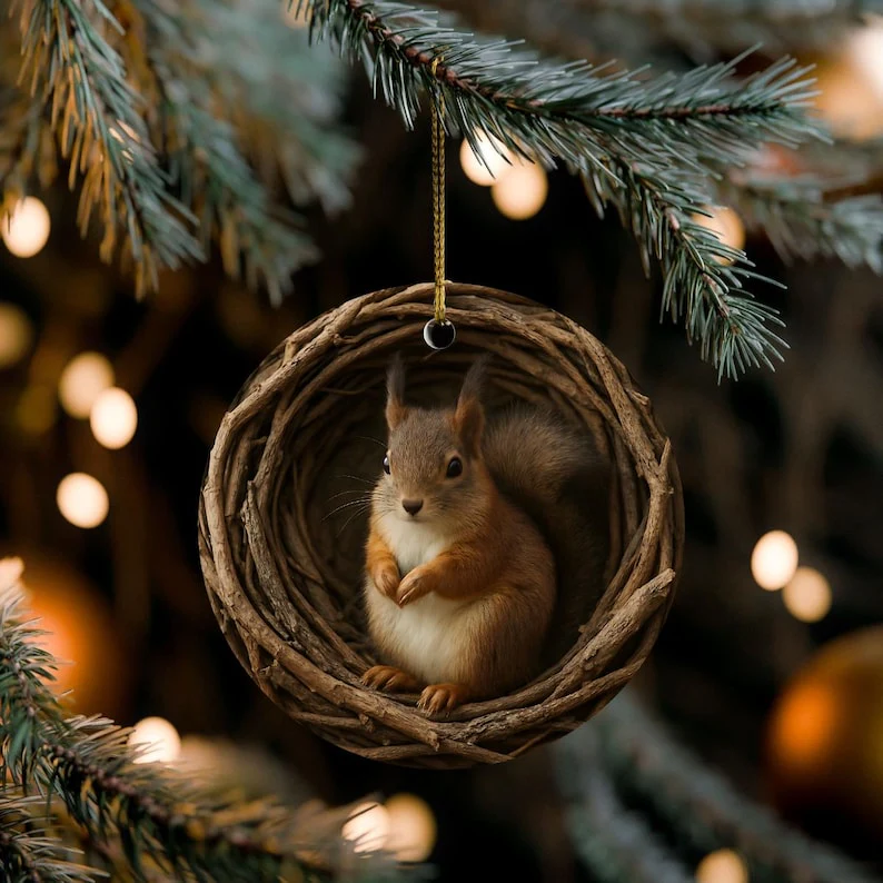 🎄 Woodland Wonders Christmas Ornament Collection 🦉