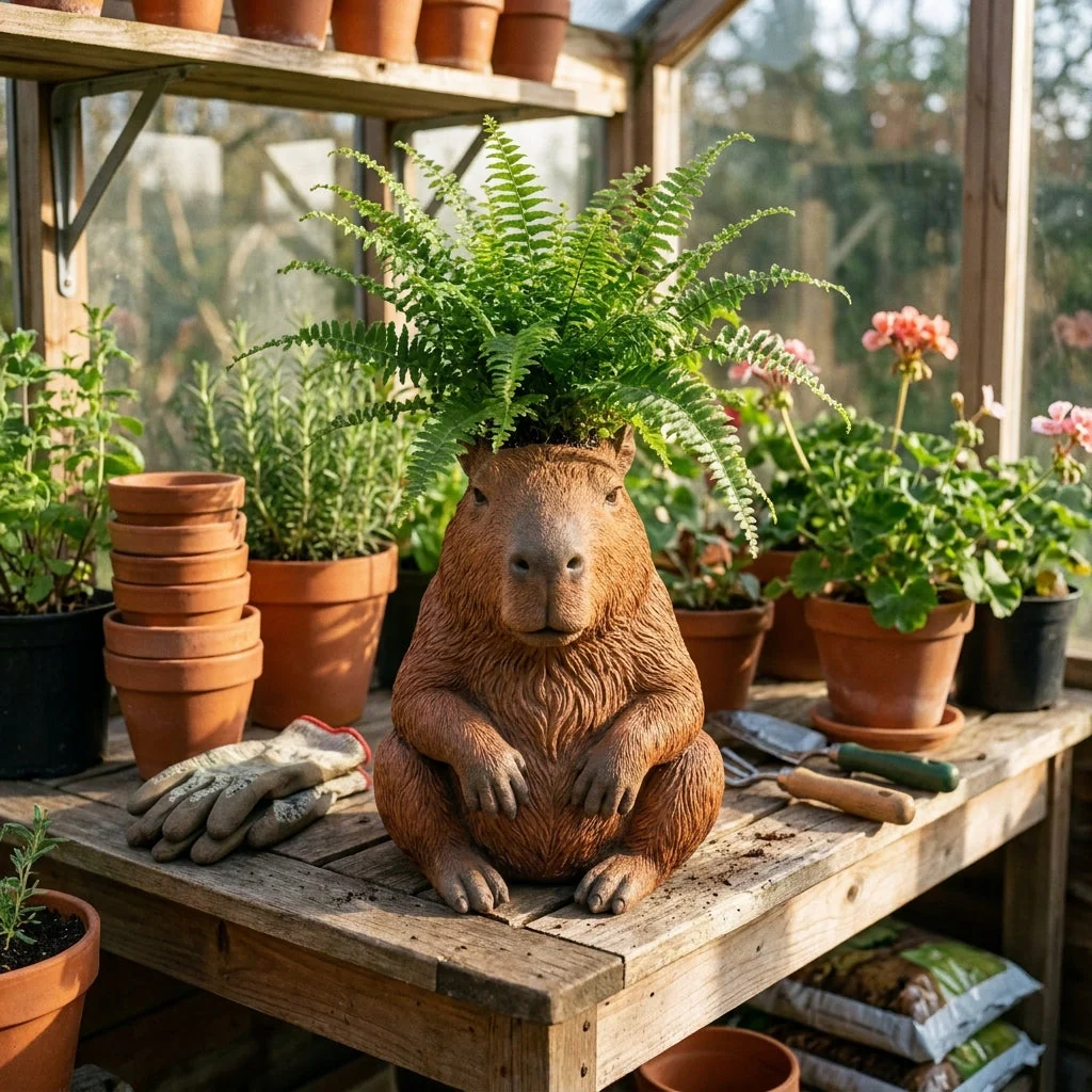 👀👀The "Zero F*cks" Capybara Planter - Image 2